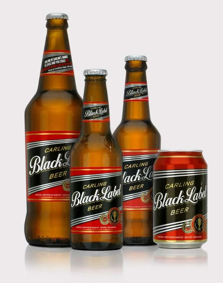 Black Label Big beverage bottle front